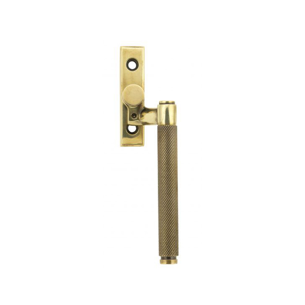 From the Anvil Brompton Espag Window Handle - Aged Brass (Right Hand)